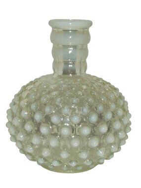 Fenton Decanter Vintage Opalescent Hobnail Perfume empty No Stopper small 4.75"